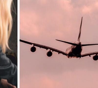23-åriget smuk blond kvinde skaber konflikt på flyet - så hvisker kaptajnen noget i hendes ører der gør hende mundlam