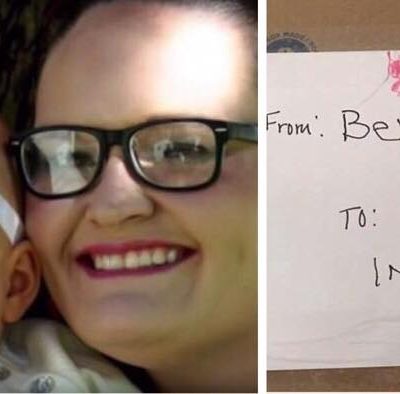 4-årig lille pige sender fødselsdagskage til sin mor i himlen - postvæsnet bliver nu hyldet for deres rørende indsats.