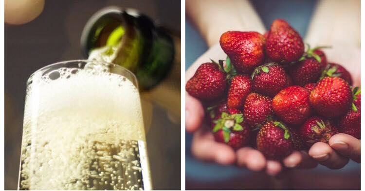 Lav sommerens perfekte velkomstdrink med jordbær og Prosecco