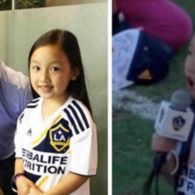 7-årig pige stjal al opmærksomhed til fodboldkamp - Se fodboldspilleren Zlatans rørende reaktion